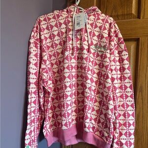 NWT Snow Day hoodie. Pink and white XXL